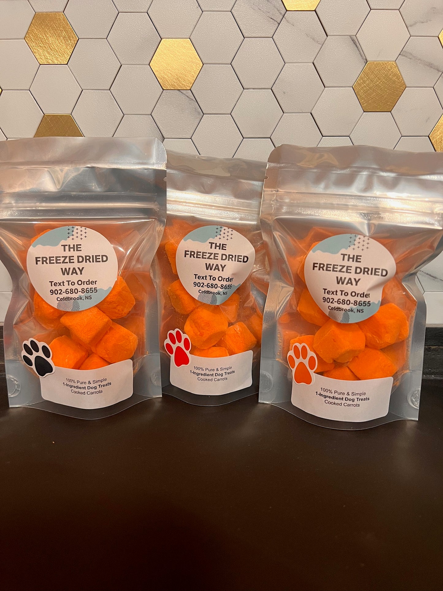 Cooked Carrots 1-Ingredient Dog Treats