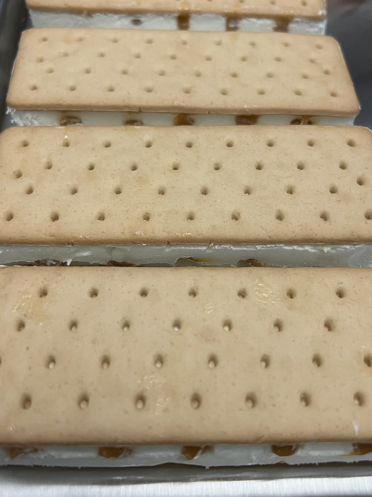 Vanilla Caramel Ice Cream Sandwich