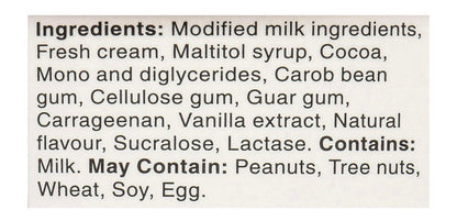 Dutch Chocolate Ice Cream-Lactose free, No Sugar Added