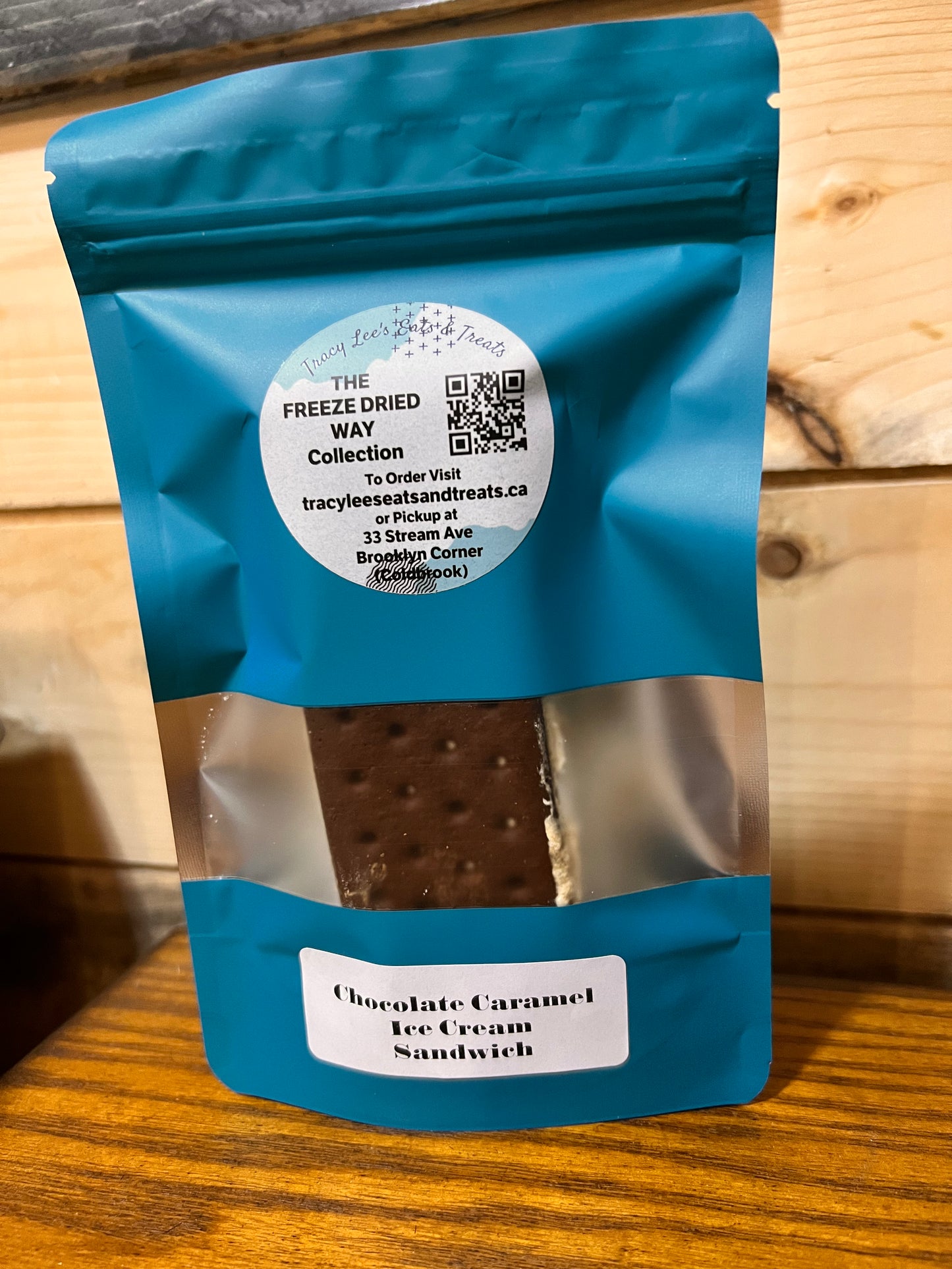 Chocolate Caramel Ice Cream Sandwich