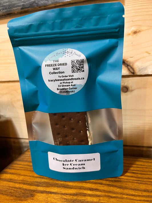 Chocolate Caramel Ice Cream Sandwich